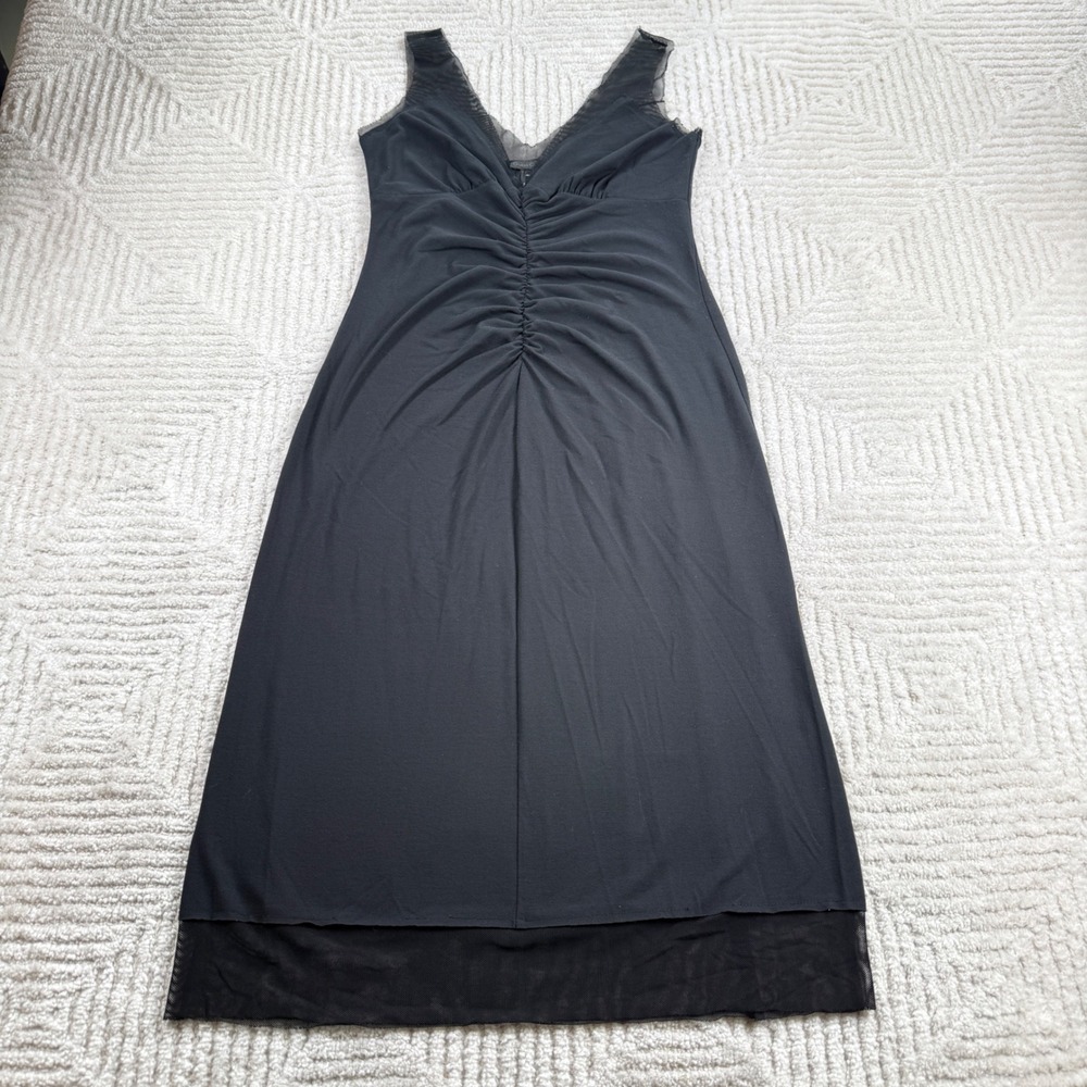 Guess Collection Ruched Midi Dress Women S Black Whimsigoth Grunge Goth 
LBD Y2K